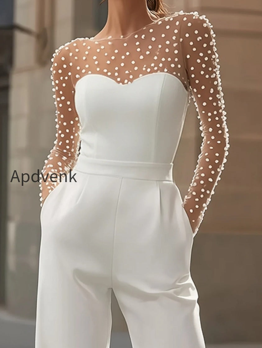 pearl-embellished-sheer-bodice-white-jumpsuit