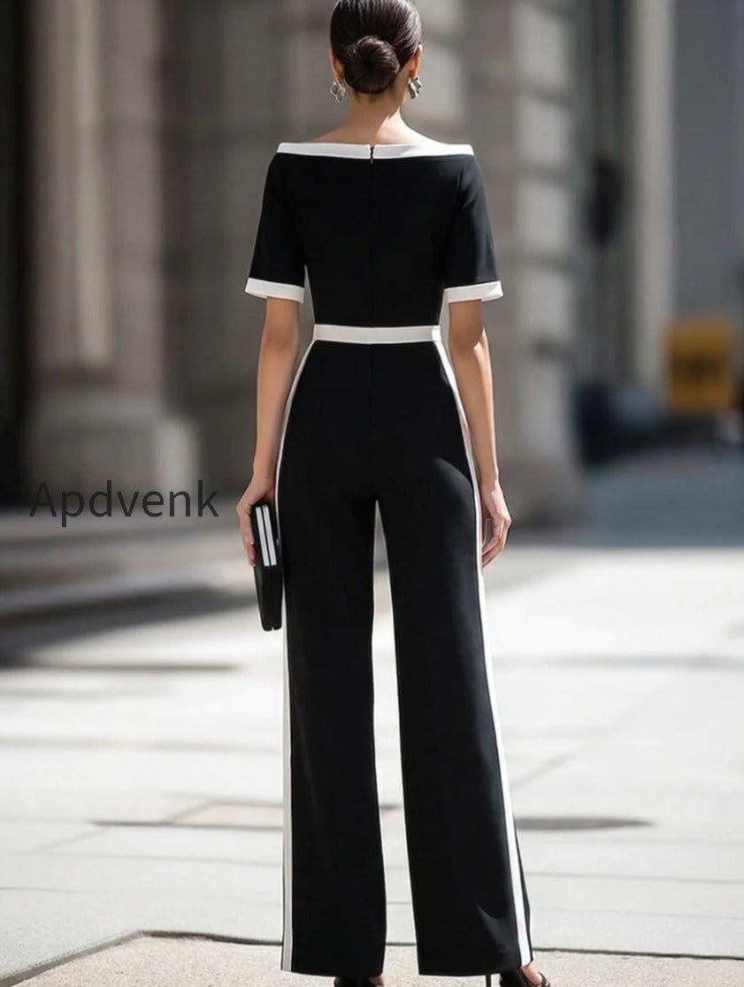 off-shoulder-contrast-trim-tailored-wide-leg-jumpsuit