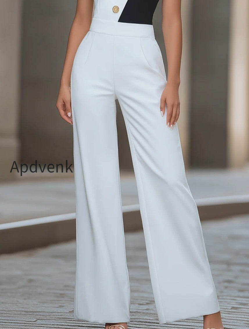 one-shoulder-contrast-buttoned-wide-leg-jumpsuit