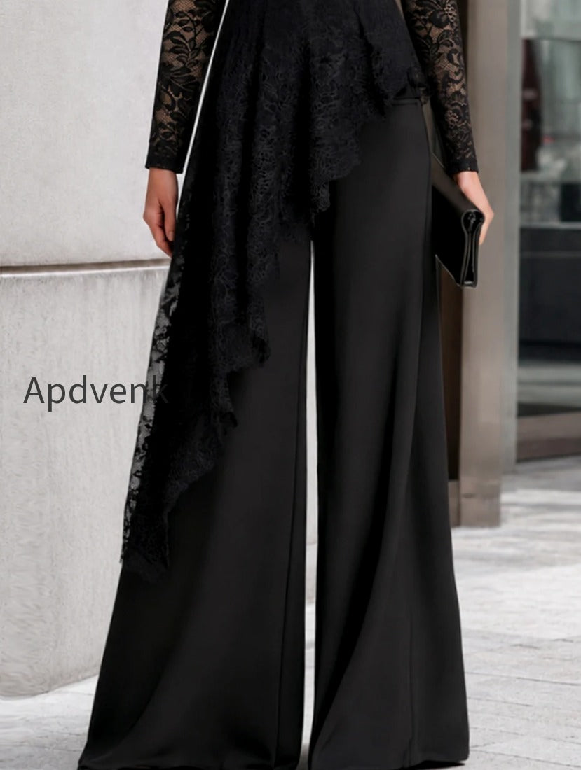 lace-overlay-asymmetric-wide-leg-jumpsuit