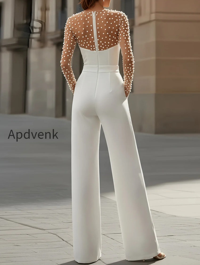 pearl-embellished-sheer-bodice-white-jumpsuit