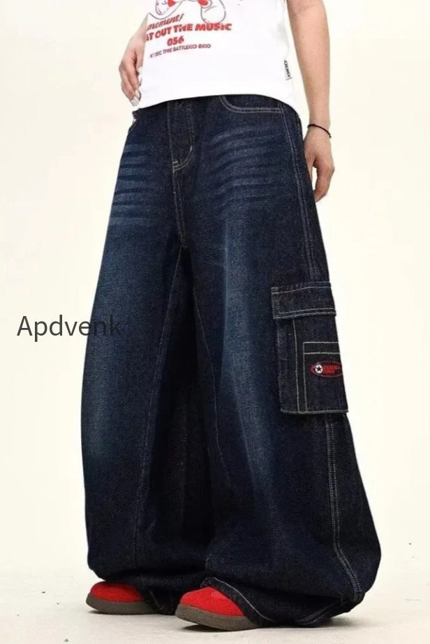 db-dark-blue-cargo-wide-leg-jeans