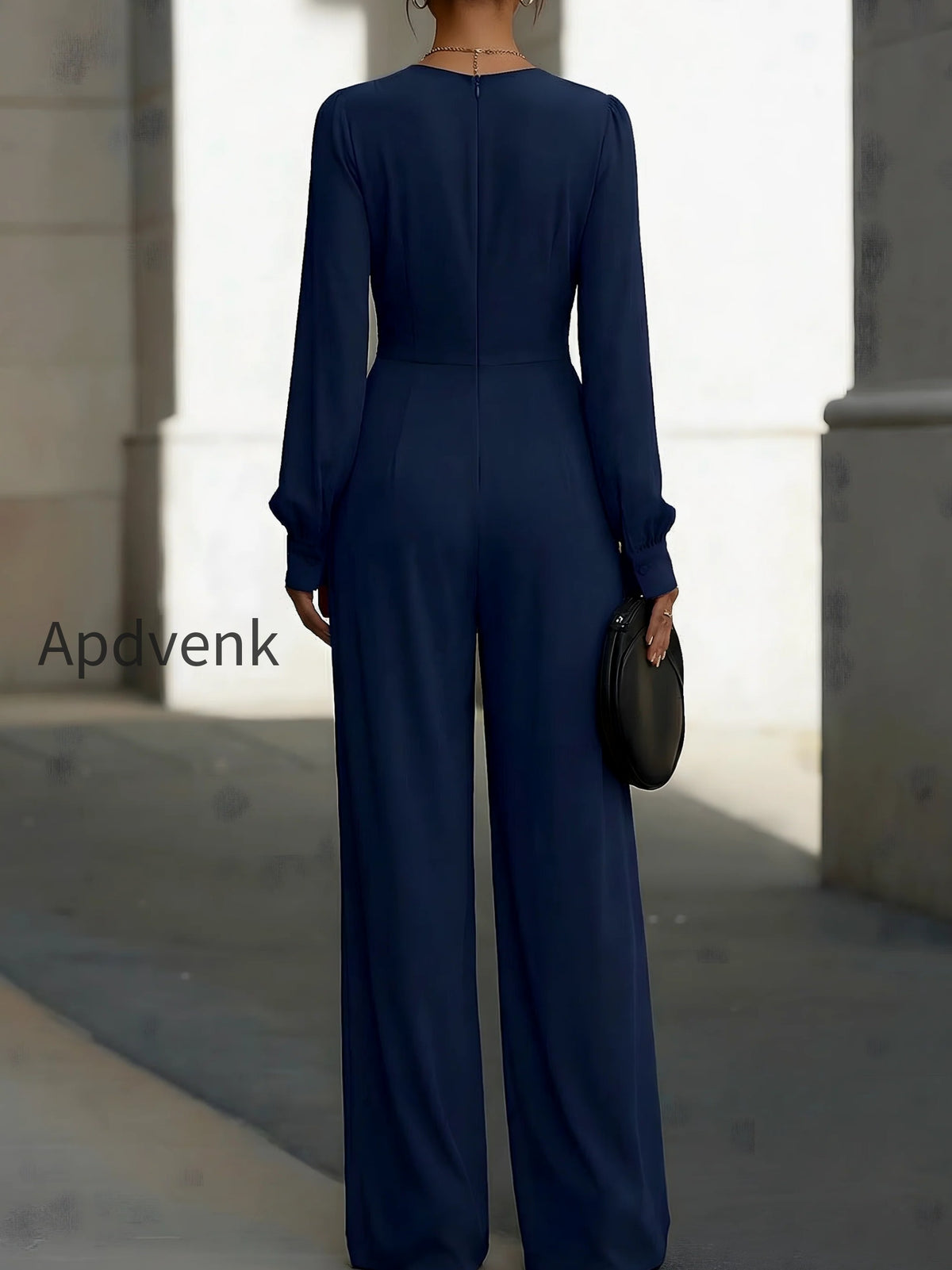 draped-v-neck-long-sleeve-wide-leg-jumpsuit