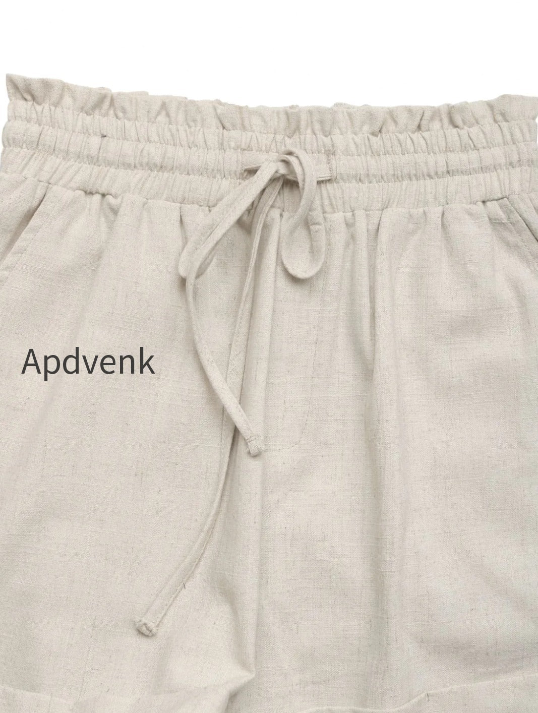 frill-drawstring-shorts