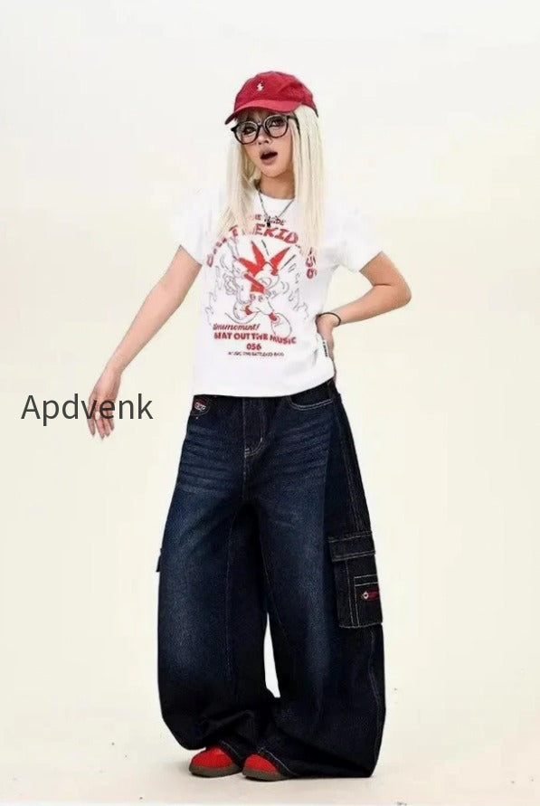 db-dark-blue-cargo-wide-leg-jeans